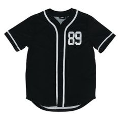 The Simpsons™ Baseball Jersey | Five Below Sporty College T-shirt With Baseball Collar, Black Jersey Tops With Baseball Collar, Black Jersey Top With Baseball Collar, Black Varsity T-shirt For Streetwear, Retro Black T-shirt For College, Sporty Cotton Jersey With Graphic Print, Black Tops With Number Print For College, Black Retro Tops With Letter Print, Cotton Sporty Jersey With Graphic Print