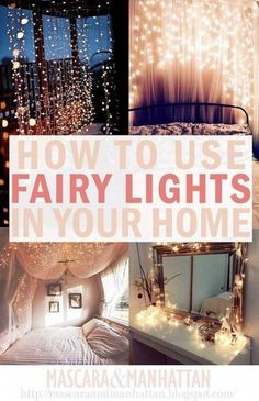 there are many fairy lights in the room that you can use to decorate your home