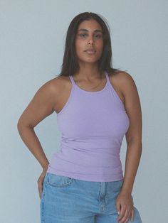 Our high neck, full length bra top has a built-in comfort crop that holds removable padding for full coverage and premium comfort. Go braless in style! Support: Low to Medium Fit: True to size Fabric: 60% Cotton, 35% Polyester, 5% Spandex Internal Structure: Band-less (Comfort Crop Lining) Padding included: Size XXS: Small pads included Size XS-S: Medium pads included Size M-L: Large pads included Size XL: XL pads included Size 2X-3XL: 2XL pads included Separate pad sets are available for purchase on our website - click here Solid Color Tank Halter Top With Built-in Bra, Seamless Stretch Halter Top For Athleisure, High Stretch Halter Top With Built-in Bra, Trendy Solid Halter Top With Built-in Bra, Seamless Halter Neck Athleisure Tank Top, Seamless Halter Neck Tank Top For Athleisure, Seamless Halter Neck Tank Top In Athleisure Style, Stretch Halter Top For Athleisure, Spring Athleisure Halter Top With Built-in Bra