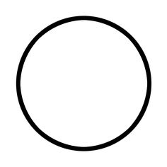 a black circle on a white background