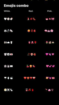 the emojls combo app is shown in this screenshote image, which shows different emojls and colors