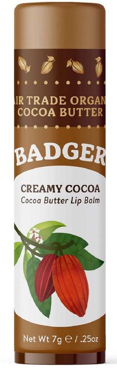 Refreshing spearmint and peppermint pair with cocoa butter  extra virgin olive oil and beeswax in the Badger Cool Mint Cocoa Butter lip balm—an oversized stick full of natural goodness. Cocoa Butter Deodorant, Coco Butter Lip Balm, Cocoa Butter Products, Cocoa Butter Skincare, Mint Cocoa, Cocoa Butter Lip Balm, Organic Castor Oil, Orange Oil, Soft Lips