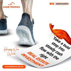 a poster with the words happy new year and an image of someone's feet