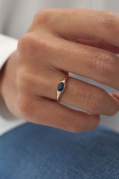 Oval Cut Sapphire 14k Solid Gold Solitaire Ring, Oval Sapphire Solitaire Ring, Chunky Blue Gemstone Ring, Engagement Ring, Proposal Ring - Etsy Solitaire Ring Oval, Minimal Gold, Sapphire Solitaire Ring, Ring Proposal, Blue Gemstone Rings, Solitaire Rings, Gold Solitaire Ring, Sapphire Solitaire, Dope Jewelry