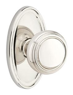 an image of a chrome door knob