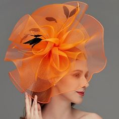 Fabulous Feminine Graceful Style! Couture Fascinator Hat Races Derby More... Orange Is The Color For 2023, And This One Doesn't Disappoint!. My High Quality Hats And Fascinators Are Always "Brand New," With Tags. They Are Uniquely Designed And Absolutely Gorgeous. "Beloved Millinery Collections" Offer The Largest, Most Unique Selection Of High-Quality Designer Couture Hats And Fascinators On Poshmark. We Strive To Become Your Millinery Destination. I'm Happy To Answer Any Questions That You Migh Orange Fitted Headpiece For Kentucky Derby, Elegant Orange Costume Hats And Headpieces For Party, Elegant Orange Party Costume Hats And Headpieces, Elegant Orange Fascinator For Wedding, Elegant Orange Headpiece For Spring, Elegant Orange Summer Costume Hat, Orange Hat Fascinator For Races, Orange Fascinator For Spring Races, Orange Spring Fascinator For Races