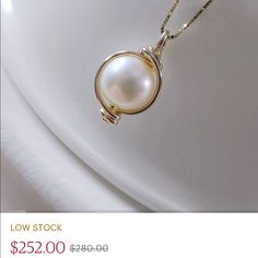 Bought On Etsy On Sale (See Photo). I Didn’t Like The Box Chain So Replaced It With Another 14k Chain From Etsy (See 2nd Photo). It’s A Beautiful Piece, Just Decided I’m Not Too Into Pearls. 14k Chain Included. Box Chain, The Box, Womens Jewelry Necklace, Pearl Necklace, On Sale, Jewelry Necklaces, Women Jewelry, Chain, Gold