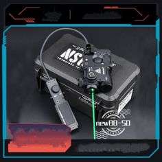 an image of a camera and some other items on a black background with the words msm above it