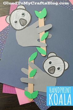 handprint koala craft for kids to make