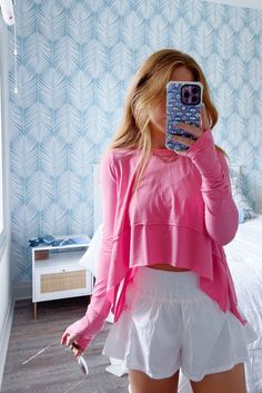 Preppy Long Sleeve Tops, Classy College Outfits Summer, Athleisure Outfits Colorful, Lauren Loveless Outfits, Lauren Loveless, Ltk Outfits, Preppy Inspo, Preppy Girl, Lazy Day Outfits