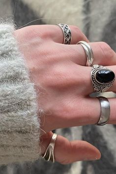 Hand Jewelry Rings, Spiral Jewelry, Indie Jewelry, Ring Stack, Chunky Jewelry, Stacked Jewelry