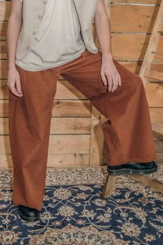 Brown Corduroy Wide Leg Pants Men Brown Palazzo Pants Autumn - Etsy Baggy Brown Vintage Bottoms, Vintage Baggy Brown Bottoms, Retro Brown Cotton Bottoms, Vintage Brown Corduroy Bottoms, Retro Cotton Pants For Fall, Retro Baggy Cotton Pants, Retro Corduroy Pants With Pockets, Vintage Baggy Brown Pants, Vintage Brown Baggy Pants