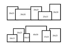 the floor plan for an apartment with two levels and three rooms, each with their own number