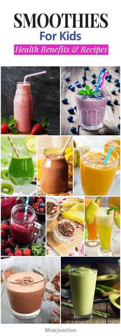 smoothies for kids health benefits and recipes