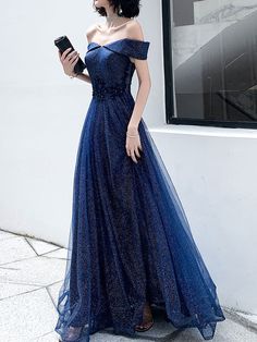 Midnight Blue Prom Dresses, Dark Blue Gown, Blue Wedding Party, Dark Blue Prom Dress, Midnight Blue Dress, Tulle Long Prom Dress, Burgundy Homecoming Dresses, Blue Ball Gowns, Dark Blue Dress