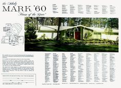 the front and back pages of mark'80 house of the year