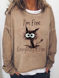 Statement Hoodies&sweatshirts is fashionable and cheap, come to Lilicloth to find out about the Clothing Stuff To Print, Simple Hoodie, Plus Size Long Sleeve Tops, Sweatshirts For Women, Sweatshirts Pattern, Cute Sweatshirts, Graphic Tops, Funny Sweatshirts, Vestido Casual