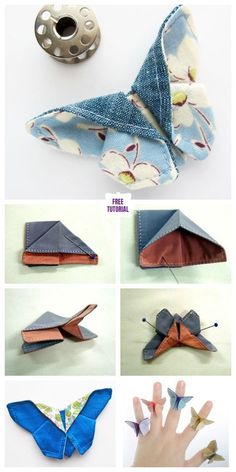 the instructions for how to make an origami bird