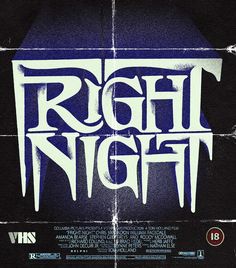 a movie poster with the words bright night written in white on a dark blue background