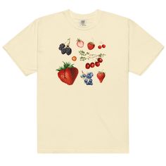 Mixed Berries T-Shirt (Unisex) - Polychrome Goods 🍊 I Wish You Well, Bomb Pop, Wish You Well, Blank Labels, Berry Fruit, Good Humor, Fruit Print, Aperol Spritz, Mixed Berries