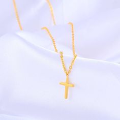 Christian Cross Necklace, Necklace Cross, Gold Cross Pendant