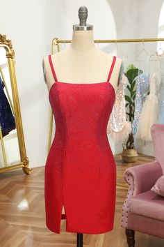 Røde paljetter blonder stram kort hjemkomstkjole Homecoming Outfit, Dress Display, Homecoming Outfits, Red Homecoming Dresses, Short Homecoming Dress, Plus Size Prom Dresses, Red Sequin, Homecoming Dresses Short, Shorts With Tights