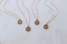 Our sweet tiny dot, stamped with one of our little symbol stamps. A solid 9mm disc is hand-stamped. Use the drop down box to select 16", 18" or 20" length. Different chain length can be requested using 'Notes' at checkout.  Handmade in Eau Claire, WI.  All of our jewelry is handmade to order just for you so each piece Vertical Bar Necklace, Necklace Collection, Layered Chains, Peach Moonstone, Disc Necklace, Bar Necklace, 14kt Gold, Initial Necklace, Chain Lengths