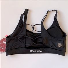 Removable Inside Padding Black Sports Bra With Mesh Back For Sports Events, Casual Black Sports Bra With Adjustable Straps, Casual Black Sports Bra With Mesh Back, Functional Black Activewear With Adjustable Straps, Black Activewear With Adjustable Straps, Black Sporty Activewear With Adjustable Straps, Black Activewear With Adjustable Straps For Workout, Black Activewear With Adjustable Straps For Gym, Black Gym Activewear With Adjustable Straps