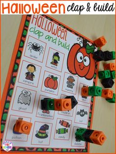 this halloween clip and build activity is perfect for the kids to practice their math skills