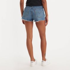 Original Shorts are comfy, leg-lengthening, and perfect for all-around wear. In 1873, Levi's ® invented the blue jean. What started as a piece of clothing for the American worker quickly became an icon of American style around the globe. And every Levi's ® style is crafted with the same high standard of craftsmanship and quality they've always been known for. Worn by everyone from miners and rebels to rockstars, Levi's ® aren't just made to be worn, but to be lived in, too. Jean Shorts Levis, Cute Jean Shorts, Rolled Cuff Jeans, Trendy Stuff, Levis Shorts, Clothes Wishlist, Levi Jean Shorts, Lululemon Outfits, Target Clothes