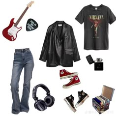 Comfy Rockstar Outfit, Rockstar Tshirt Outfit, Rockstar Clothing Aesthetic, Rockstar Girlfriend Outfit Board, 2000s Fashion Rock, Rockstar Gf Outfit Png, Rockstar Girlfriend Aesthetic Outfits School, Rockstar Girlfriend Style Aesthetic, Rockstar Boyfriend Aesthetic Outfit