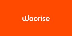 the word woorise is written in white on an orange background, and it appears to be