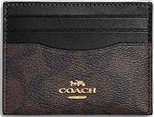 Classic Coach Card Holder For Travel, Classic Coach Rectangular Card Holder, Coach Rfid Blocking Card Holder For Travel, Coach Travel Card Holder With Rfid Blocking, Classic Brown Coach Card Holder, Modern Coach Card Holder With Card Slots, Luxury Coach Card Holder With Card Slots, Classic Coach Card Holder For Everyday Use, Formal Coach Rectangular Card Holder