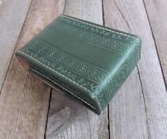 Green Tarot Leather Deck box Tarot bag Original Rider Waite Tarot leather case Tarot Card holder Lea Green Wallet With Mobile Phone Bag As Gift, Green Rectangular Wallet For Gift, Green Rectangular Wallet Gift, Rectangular Cases With Card Slots For Personal Use, Vintage Rectangular Cases For Gifts, Vintage Rectangular Case For Gift, Vintage Rectangular Case For Gifts, Rectangular Portable Wallets For Gifts, Portable Rectangular Card Holder