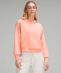 Feel it to believe it. This relaxed-fit hoodie has a peach-fuzz softness that makes it hard to take off. Designed for Casual. A loose fit with a little extra room:Not too short, not too long, just right around the waistband. Kangaroo pocket with hidden phone sleeve. Locker loop for easy hanging. Cozy Tops, Tracksuit Women, Women Hoodies Sweatshirts, Design Minimalista, Pink Sweatshirt, Hooded Pullover, Casual Pullover, Hoodie Design, Pink Sweater