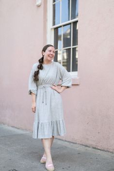 Stretch Midi Dress For Fall Loungewear, Fall Stretch Midi Dress For Loungewear, Gray Loungewear Dress For Fall, Gray Dress For Loungewear In Fall, Gray Dress For Fall Loungewear, Gray Fall Loungewear Dress, Fall Loungewear Stretch Dress, Fall Stretch Loungewear Dress, Flowy Loungewear Dresses For Fall