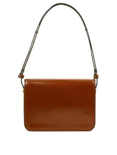 Dimensions: Width: 21cm, Height: 15.5cm, Depth: 6cm, Strap: 25cm 100% Calf Leather Made in China Designer Model Number: 143122 Designer Colour: 223 Classic Brown Baguette Bag With Top Handle, Classic Tan Shoulder Bag With Leather Lining, Classic Cognac Flap Bag With Gold-tone Hardware, Classic Satchel Baguette Bag For Formal Occasions, Evening Brown Saddle Bag With Detachable Handle, Evening Brown Saddle Bag With Leather Lining, Brown Evening Saddle Bag With Detachable Handle, Cognac Shoulder Bag For Evening, Brown Saddle Bag With Detachable Handle For Evening