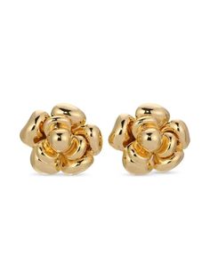 Luxe Astrid Goldtone Flower Stud Earrings Flower Stud Earrings, Flower Stud, Flower Earrings Studs, Flower Studs, Eye Candy, Gold Tones, On Sale, Stud Earrings, Candy