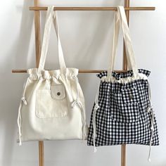 Heavy Canvas Drawstring Tote Bags Comes in two style options, and ships within 48 hours of ordering Please message me with any questions :) Everyday Drawstring Shoulder Bag, Casual Drawstring Shoulder Bag For Everyday Use, Casual Shoulder Drawstring Bag For Everyday Use, Casual Pouch Drawstring Bag For Daily Use, Korean Bag, Plaid Tote Bag, Tote Bag With Pockets, Plaid Tote, Drawing Bag