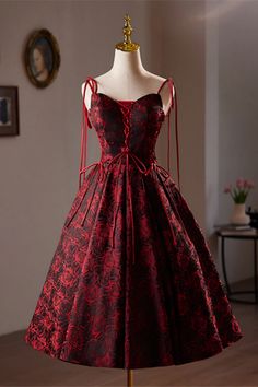 Any things please feel free to contact us: kateprom.service@gmail.com******* Product Details*******Wine Red Floral Satin Straps Knee Length Party Dress, Wine Red Homecoming DressFabric: SatinColor: Wine RedBack Style: Lace-upHemline: Knee Length&ltp&gtMaking time: 1-2 weeks, Shipping time: 3-5 working days.&lt/p&gt&ltbr/&gt&ltp&gtCustom size/color, Rush Order is available, and no extra cost.&lt/p&gt&ltbr/&gt&ltp&gt******* Custom Measurements*******&lt/p&gt&ltbr/&gt&ltp&gtFor better fitting, You can leave us the following information in the order notes when you check out, and please have a look our measuring guide at first: :&lt/p&gt&ltbr/&gt&ltp&gtBust: ________inch/cm,&lt/p&gt&ltbr/&gt&ltp&gtWaist: ________inch/cm,&lt/p&gt&ltbr/&gt&ltp&gtHips: ________inch/cm&lt/p&gt&ltbr/&gt&ltp&gtHollow Red A-line Dress For Costume Party, Red Sweetheart Neckline Dress With Corset Back, Sleeveless Red Corset Dress For Prom, Red Sleeveless Corset Dress For Prom, Red Corset Back Dress For Prom Season, Red Corset Back Dress For Prom, Red Dress With Corset Back For Costume Party, Sleeveless Burgundy Dress For Banquets, Burgundy Sleeveless Dress For Banquet