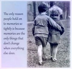 two young boys walking together in the grass with a quote from an older man on it