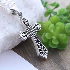 "The Irish Catholic priest will have no hesitation telling you that the Celtic Cross is a symbol of eternity that emphasizes the endlessness of God's love as shown through Christ's sacrifice on the cross. The crucifixion and resurrection Christ continues to offer the hope of salvation to the faithful throughout all time. Cast using 100% sterling silver, no pewter, nickel or lead was used to create this tree of life, buy with peace of mind. . Big collection of Crosses this link http://etsy.me/1kX Spiritual Crucifix Necklace For Memorial, Traditional Cross Pendant Necklace With Intricate Design, Traditional Necklace With Intricate Cross Pendant, Sterling Silver Spiritual Jewelry And Charms, Hallmarked Spiritual Crucifix Jewelry, Spiritual Hallmarked Crucifix Jewelry, Spiritual Cross Necklaces For Jewelry Making, Symbolic Intricate Design Necklace For Gift, Sterling Silver Crucifix Necklace In Spiritual Style