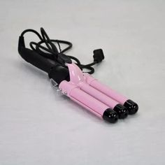 TRAVEL CURLING IRON The item voltage range is 100-240V, Dual voltage for international travel, it is automatic with proper voltage when using, no need the knob to switch or voltage converter, convenient to use COMPACT CLOSED DESIGN The compact design of the curling iron locks the hair firmly, easy press to open the curler. Safe auto shut off when the curling wand working over 60 minutes, it will shut off power automatically and prolong lifetime. WORKS FOR ALL HAIR TYPES This bedhead crimper iron with 1inch triple barrels, a perfect hair tool for creating beachy, professional-looking curls that last all day. Crimper Iron, Travel Curling Iron, Hair Waver, Iron Hair, Hair Tool, Curling Wand, Hair Iron, Wand Curls, Bed Head