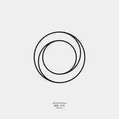 a black and white drawing of two circles with the words daily international no 790