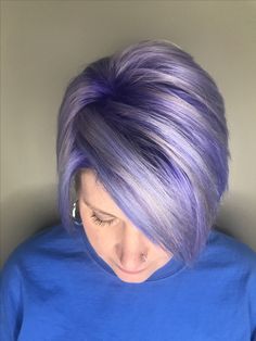 Lavender Grey Hair Short, Short Hair With Purple, Purple Hair Color Ideas For Short Hair, Ombre Pixie Hair, Dye Short Hair, Purple Lowlights, Short Lavender Hair, Colored Pixie, Purple Hair Color Ombre