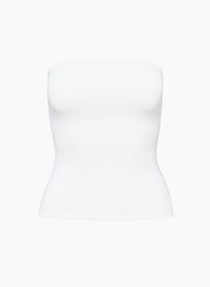 NEW CONTOUR TUBE TOP | Aritzia Aritzia Outfit, Feel Nothing, White Tube Top, Tank Bodysuit, Basic Fits, Sleeveless Bodysuit, Nothing More, Fashion Socks, Shirt Sale