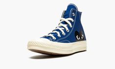 Chuck 70 CDG Hi 171846C Cdg Play, Converse Chuck 70, Stadium Goods, Chuck 70, Blue Quartz, Converse Chuck Taylor High, Chuck Taylors High Top, Converse High, Converse High Tops