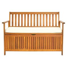 Introductions: The Zimtown Outdoor Storage Bench Deck Box for Patio Furniture, Front Porch Decor and Outdoor Seating,Acacia is an attractive storage bin with a wooden exterior that offers ample space to keep your prized outdoor items safe and dry. This weather-resistant crate has two doors that will prevent moisture, leaves, pollen and pests from soiling your patio cushions or whatever possessions need safeguarding.Will add a touch of natural charm to your garden and patio. -With both style and Wooden Storage Bench, Outdoor Storage Bench, Patio Bench, Deck Box Storage, Front Porch Decor, Deck Box, Patio Cushions, Practical Storage, Outdoor Bench