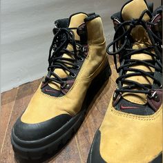 Super Rare *** Hard To Find Vintage Nike Boots In Good Condition. The Inside Sole Still Reads “Regrind, Recycled, Outside” Size 13. Wheat Boots Waterproof Nike Brown Boots For Outdoor Activities, Nike Boots With Branded Insole And Round Toe, Nike Round Toe Work Boots For Outdoor Activities, Nike Work Boots With Round Toe, Nike Work Boots With Round Toe For Outdoor Activities, Nike Work Boots With Round Toe For Outdoor, Nike Hiking Boots With Round Toe, Nike Work Boots For Hiking With Round Toe, Nike Hiking Work Boots With Round Toe