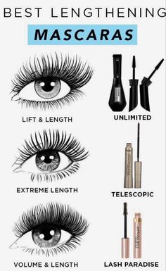 Best Lengthening Mascara, Loreal Paris Makeup, Natural Make Up Looks, Lash Lifting, Smink Inspiration, Mascara Tips, Makijaż Smokey Eye, Natural Make Up, Best Mascara